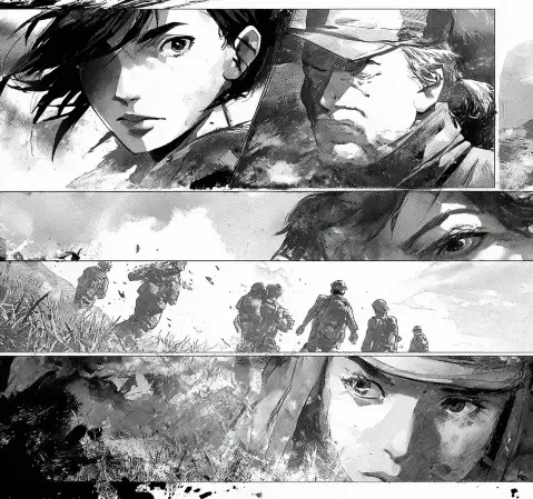 漫蛙漫画首页封面墙主视觉，展示多个题材方向的漫画作品封面